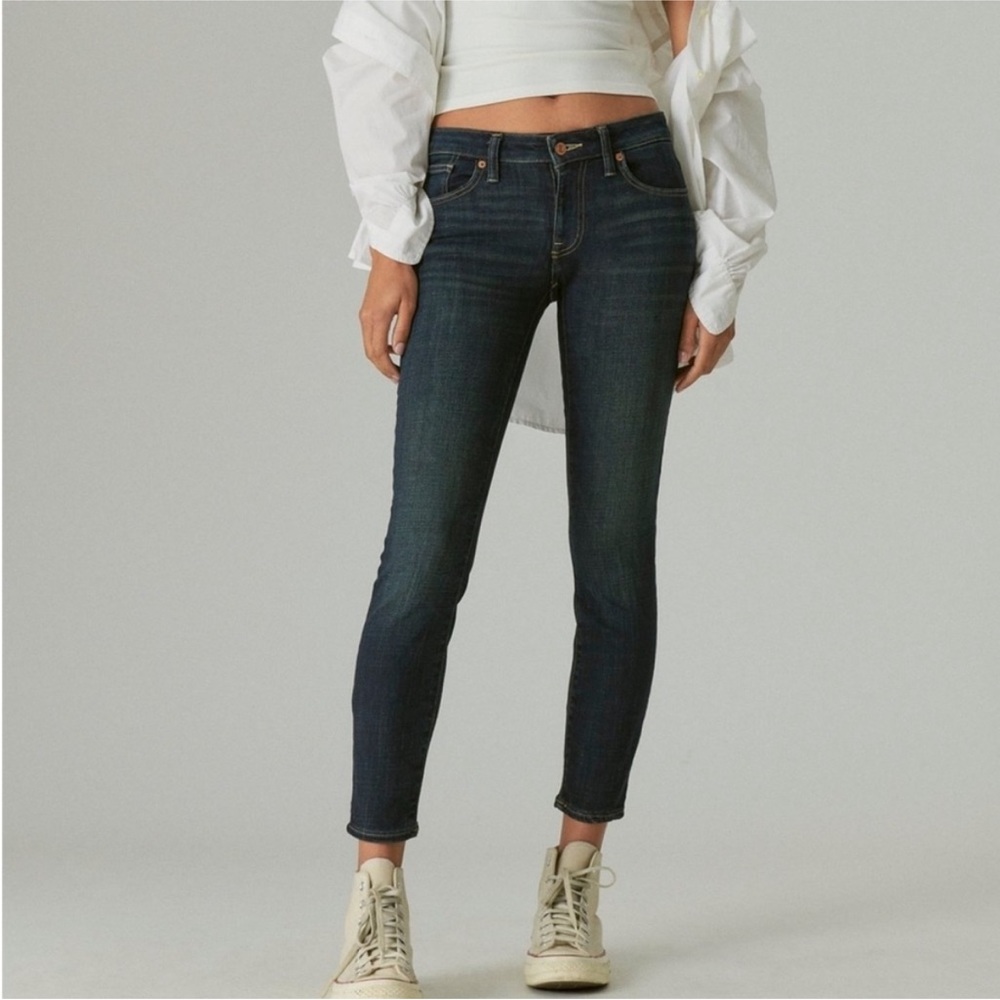 LUCKY BRAND Low Rise Skinny LOLITA women's blue jeans denim Size 6/28 R EUC